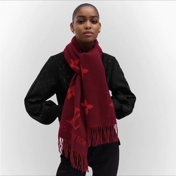 Louis Vuitton REYKJAVIK scarf (cherry) - Picture 5 of 5